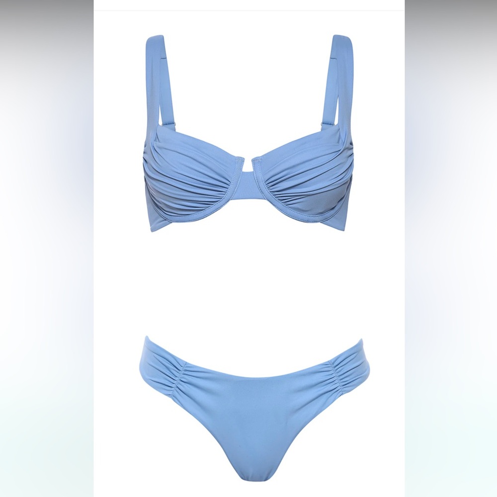 Elegant Light Blue Bikini Set